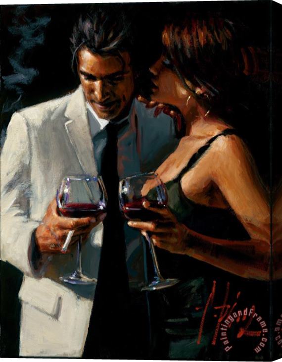 Fabian Perez The Proposal XII Stretched Canvas Painting / Canvas Art
