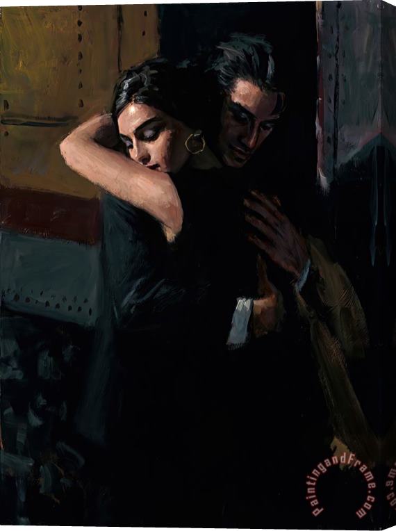 Fabian Perez The Train Station II Stretched Canvas Painting / Canvas Art