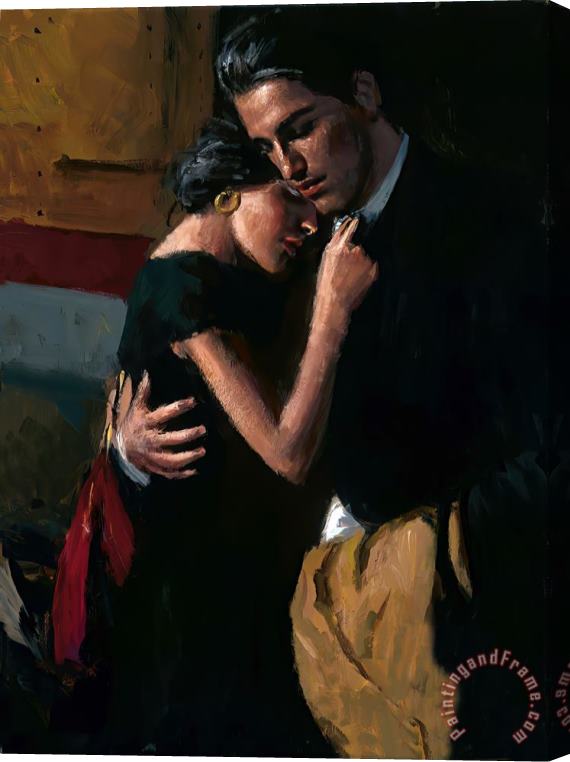 Fabian Perez The Train Station IV Stretched Canvas Painting / Canvas Art