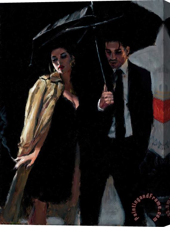 Fabian Perez The Train Station IX Stretched Canvas Painting / Canvas Art