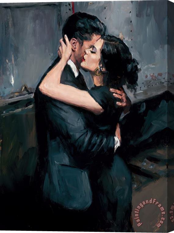 Fabian Perez The Train Station VII Stretched Canvas Painting / Canvas Art