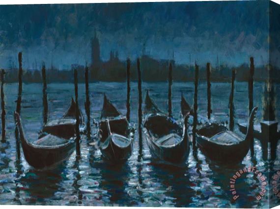 Fabian Perez Venetian Nights Stretched Canvas Painting / Canvas Art
