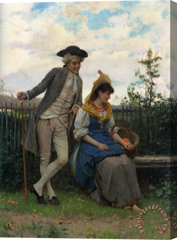 Federico Andreotti Courtship Stretched Canvas Painting / Canvas Art