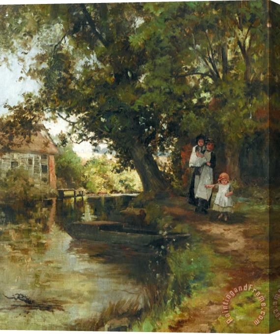 Federico Zandomeneghi Aus Der Umgebung Von Paris, 1878 Stretched Canvas Painting / Canvas Art