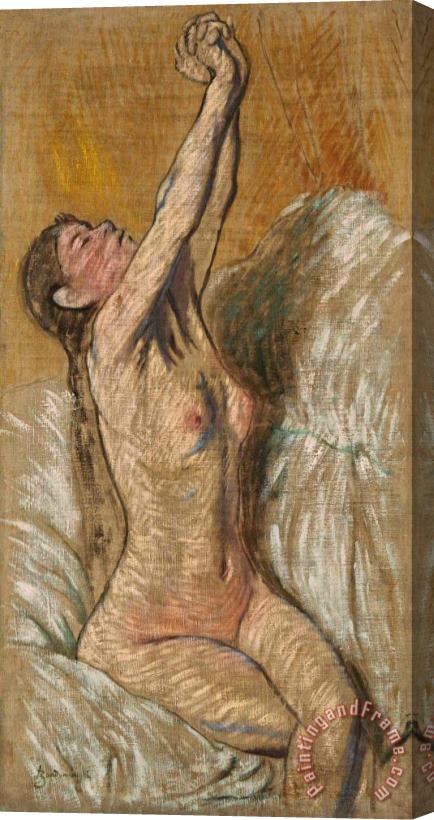 Federico Zandomeneghi Etude Pour 'le Reveil' Stretched Canvas Painting / Canvas Art