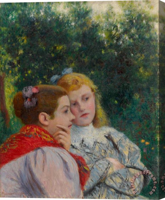 Federico Zandomeneghi Les Deux Soeurs, 1895 Stretched Canvas Print / Canvas Art