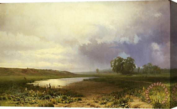 Fedor Vasilyev Wet Meadow Stretched Canvas Painting / Canvas Art