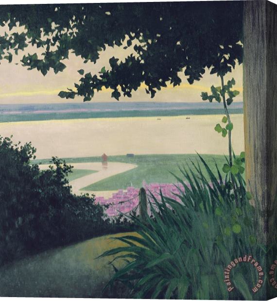 Felix Edouard Vallotton Honfleur And The Baie De La Seine Stretched Canvas Painting / Canvas Art