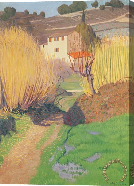 Felix Edouard Vallotton Landscape At Lagnes Stretched Canvas Print / Canvas Art