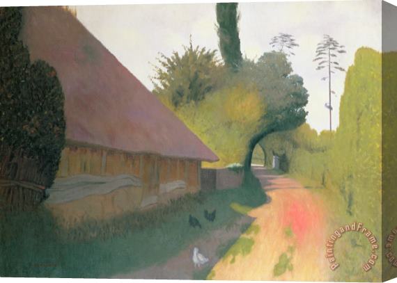 Felix Edouard Vallotton The Barn with the Great Thatched Roof Stretched Canvas Painting / Canvas Art