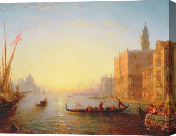 Felix Ziem Venice Evening Stretched Canvas Painting / Canvas Art