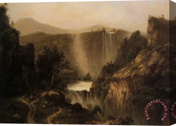 Ferdinand Bellerman The Tivoli Falls Stretched Canvas Painting / Canvas Art