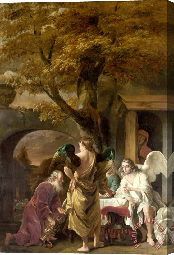 Ferdinand Bol Abraham Entertaining The Three Angels Stretched Canvas Painting / Canvas Art