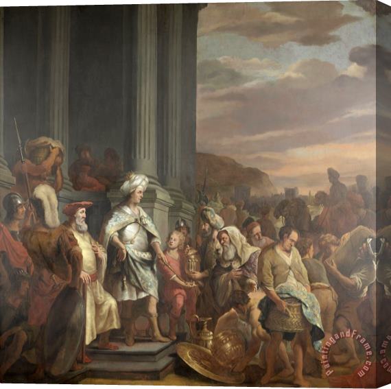 Ferdinand Bol King Cyrus Handing Over The Treasure Looted From The Temple of Jerusalem Stretched Canvas Print / Canvas Art