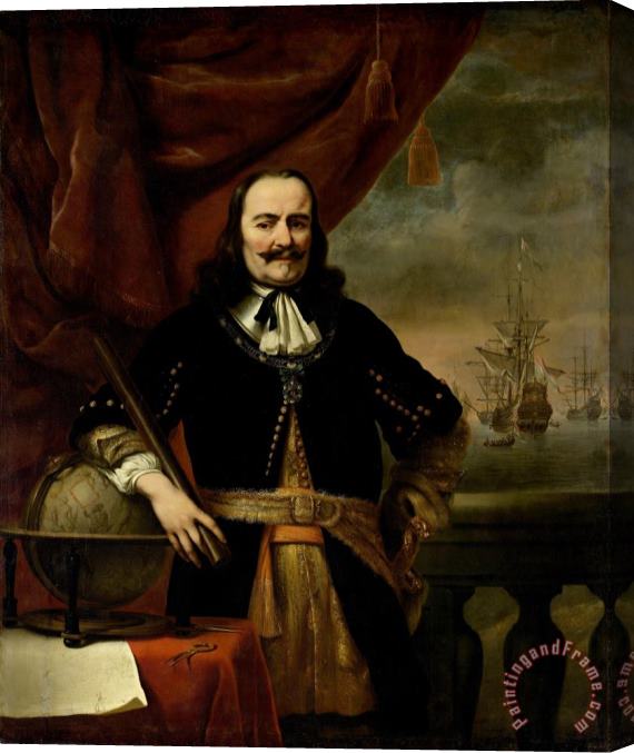 Ferdinand Bol Michiel De Ruyter As Lieutenant Admiral Stretched Canvas Painting / Canvas Art