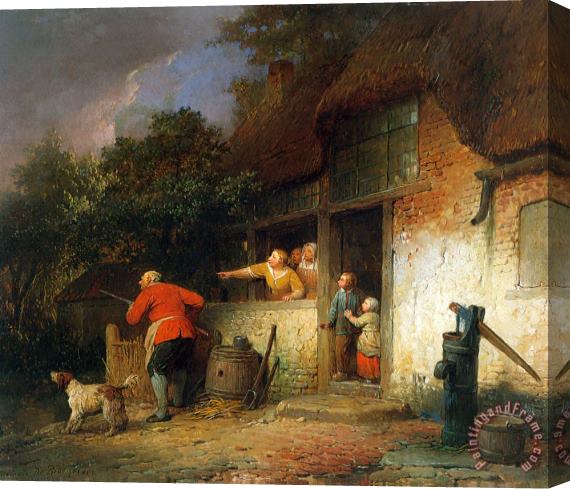 Ferdinand De Braekeleer The Old Hunter Stretched Canvas Print / Canvas Art