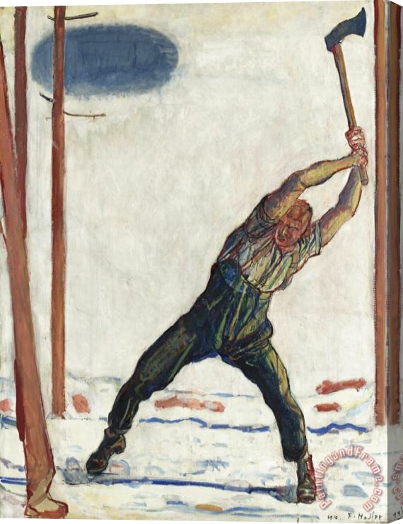 Ferdinand Hodler The Woodcutter Stretched Canvas Print / Canvas Art