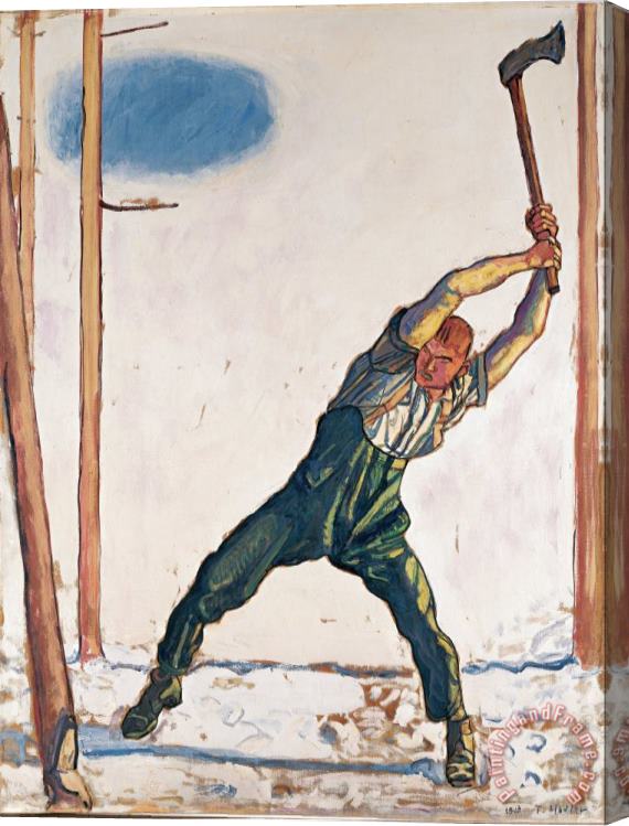 Ferdinand Hodler Woodcutter Stretched Canvas Print / Canvas Art