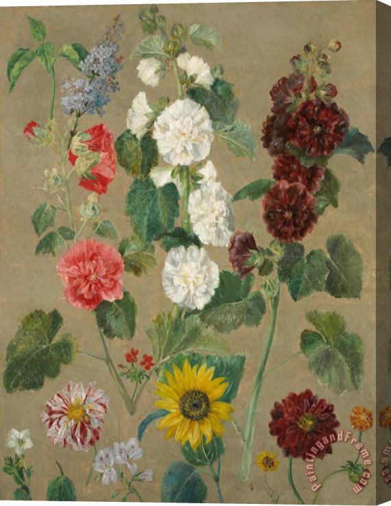 Ferdinand Victor Eugene Delacroix Flowers Stretched Canvas Painting / Canvas Art