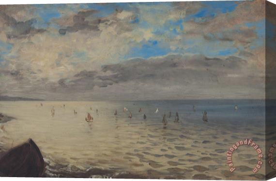 Ferdinand Victor Eugene Delacroix Sea Viewed From The Heights Of Dieppe Stretched Canvas Painting / Canvas Art