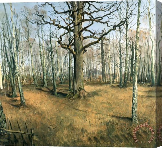 Ferdinand von Rayski Wermsdorf Forest Stretched Canvas Print / Canvas Art