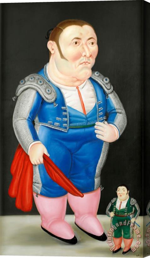 Fernando Botero Antonio Chaves Stretched Canvas Painting / Canvas Art
