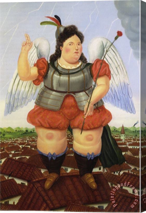 fernando botero Archangel Stretched Canvas Painting / Canvas Art