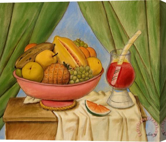 Fernando Botero Bodegon, 1994 Stretched Canvas Painting / Canvas Art