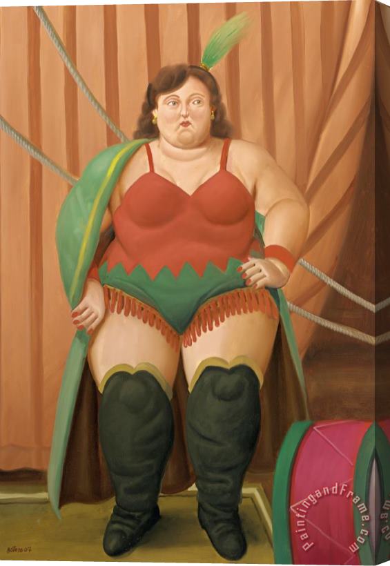 Fernando Botero Circus Woman, 2007 Stretched Canvas Print / Canvas Art