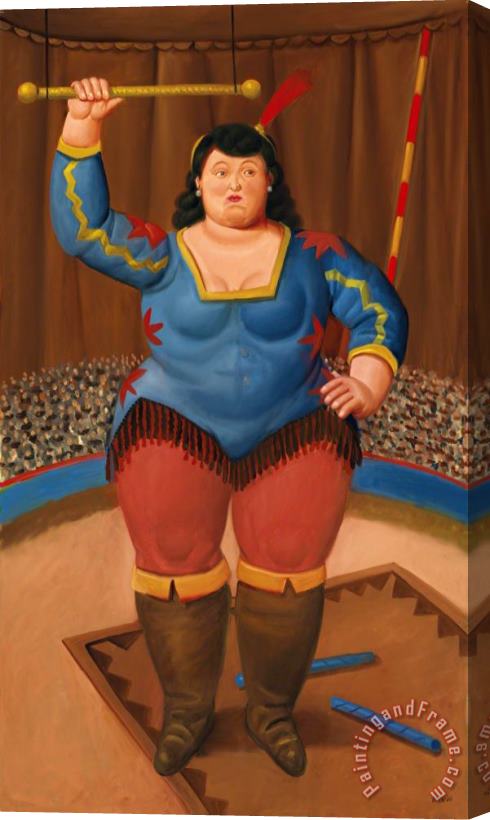 Fernando Botero Circus Woman, 2007 Stretched Canvas Print / Canvas Art