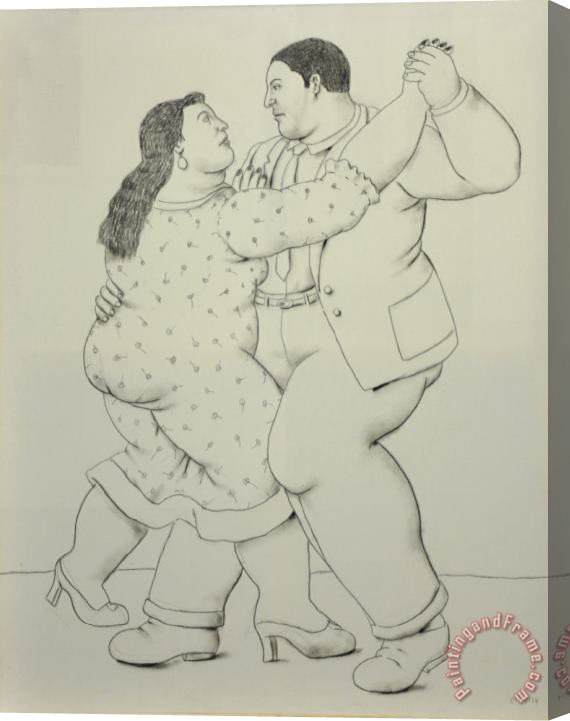 Fernando Botero Dancers, 2014 Stretched Canvas Painting / Canvas Art