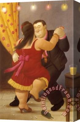 Fernando Botero Dancers Stretched Canvas Painting / Canvas Art