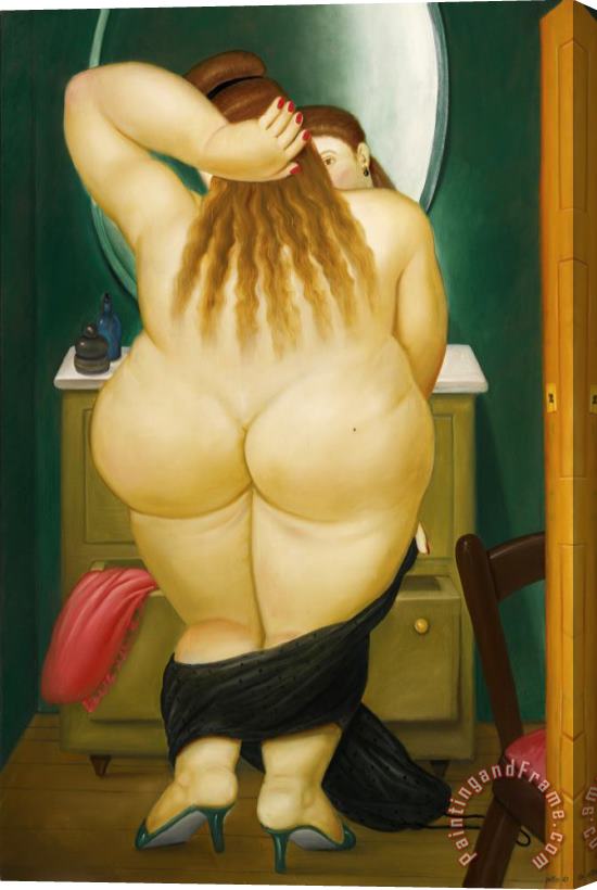 Fernando Botero Desnudo Ante El Espejo, 1983 Stretched Canvas Print / Canvas Art