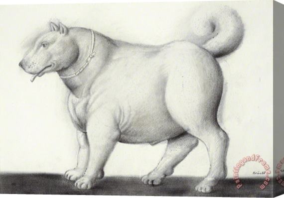 Fernando Botero Dog, 1988 Stretched Canvas Print / Canvas Art