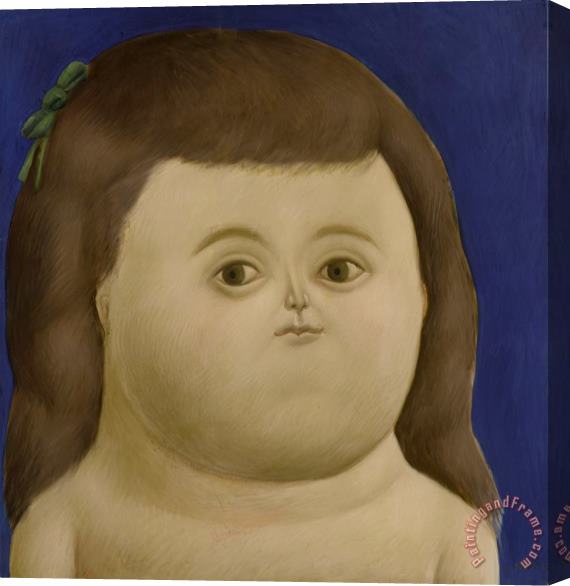 Fernando Botero Girl Stretched Canvas Painting / Canvas Art