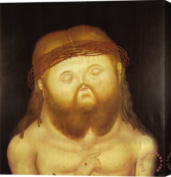fernando botero Head of Christ Stretched Canvas Print / Canvas Art