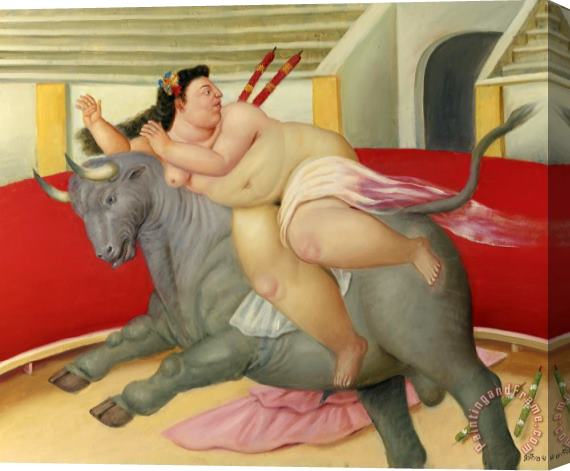Fernando Botero L'enlevement D'europe, 1991 Stretched Canvas Painting / Canvas Art