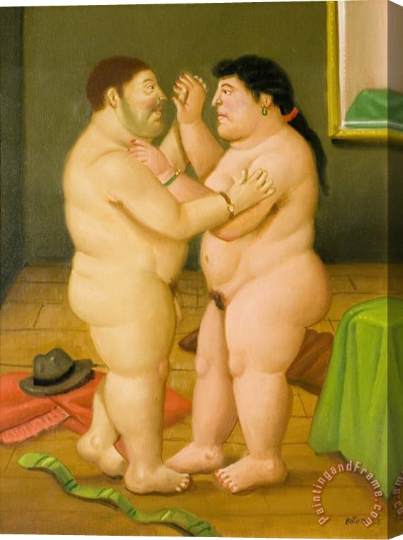 Fernando Botero La Danse, 2005 Stretched Canvas Painting / Canvas Art