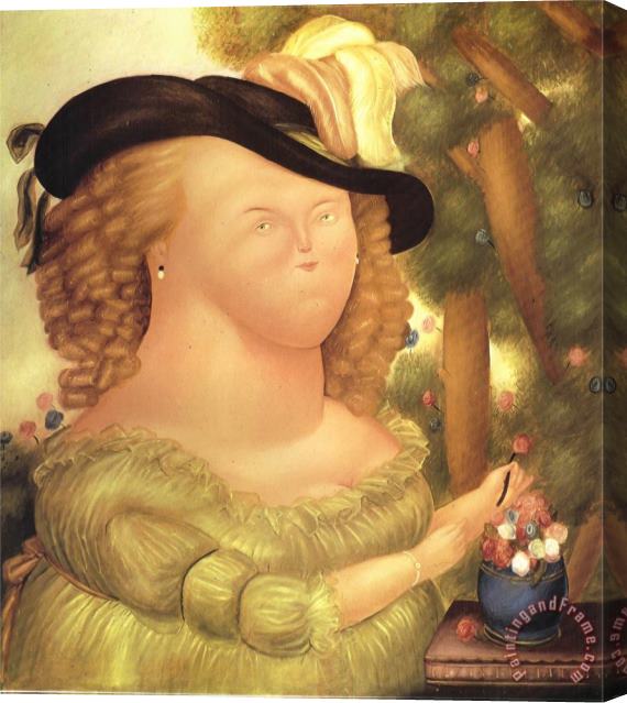 fernando botero Marie Antoinette Stretched Canvas Painting / Canvas Art