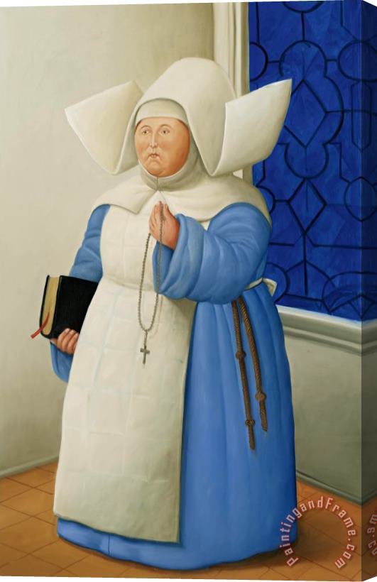 Fernando Botero Mother Superior Stretched Canvas Print / Canvas Art