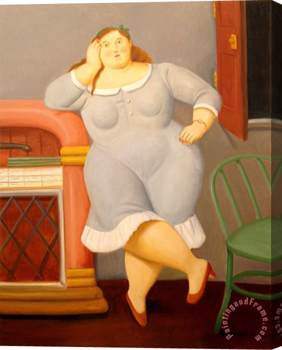Fernando Botero Music Lover, 2013 Stretched Canvas Painting / Canvas Art