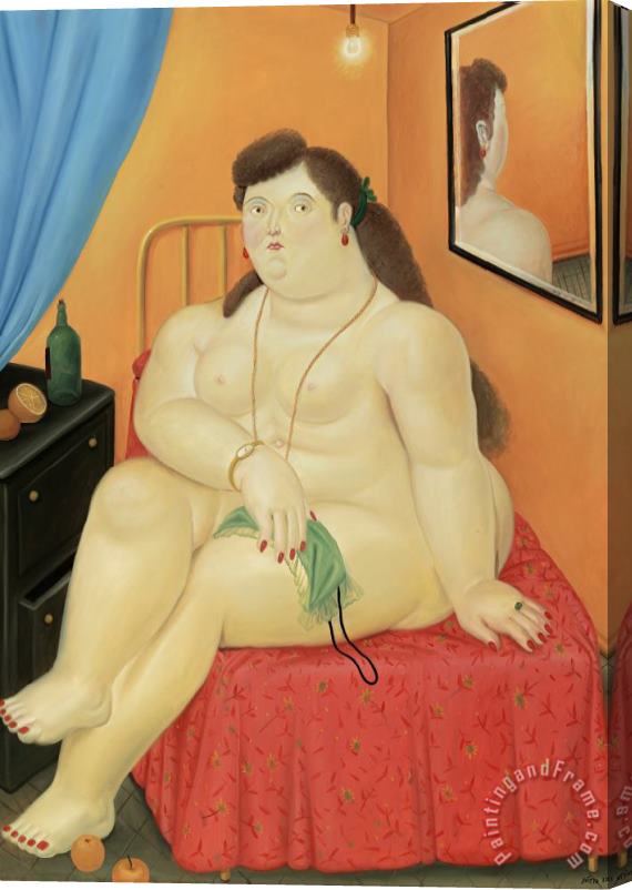 Fernando Botero Nude, 1983 Stretched Canvas Print / Canvas Art
