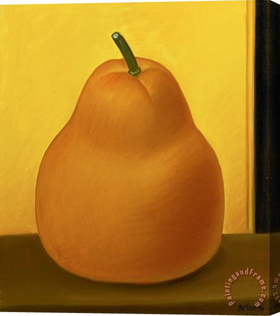 Fernando Botero Pear, 1990 Stretched Canvas Print / Canvas Art