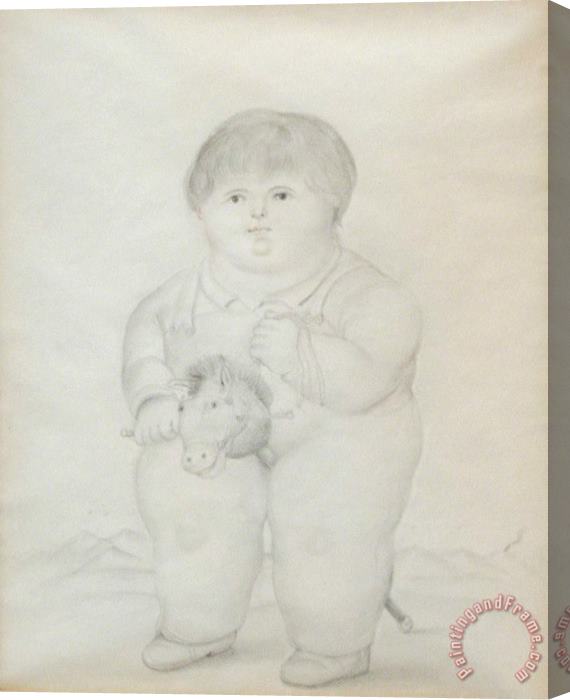 Fernando Botero Pedro, 1973 Stretched Canvas Painting / Canvas Art