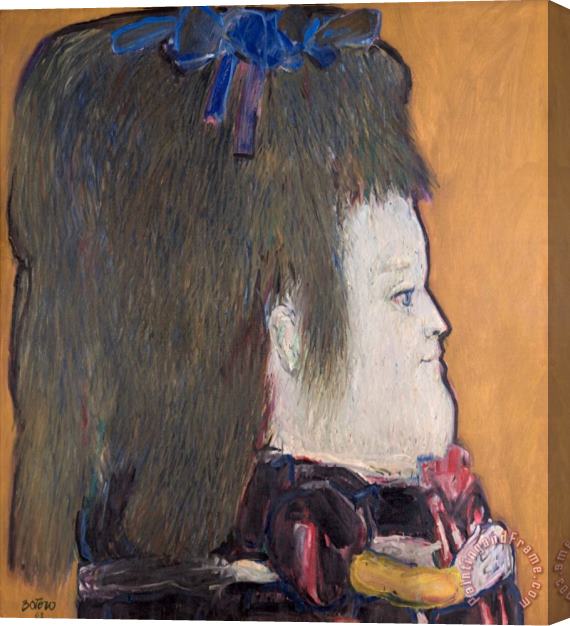Fernando Botero Perfil De Una Nina, 1962 Stretched Canvas Painting / Canvas Art