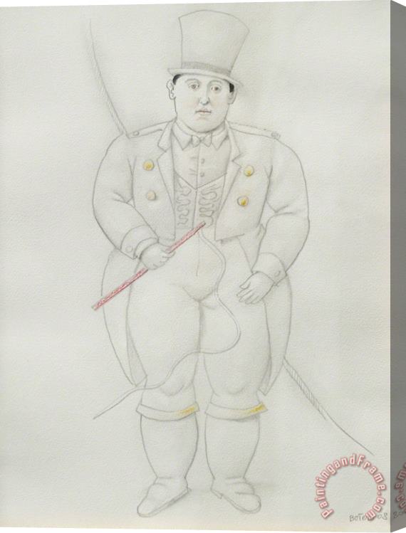 Fernando Botero Ring Master, 2008 Stretched Canvas Painting / Canvas Art