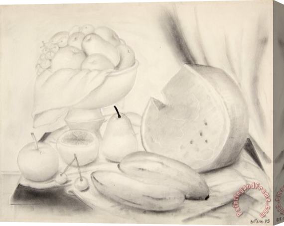 Fernando Botero Still Life, 1973 Stretched Canvas Print / Canvas Art