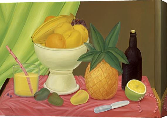 Fernando Botero Still Life, 1983 Stretched Canvas Painting / Canvas Art