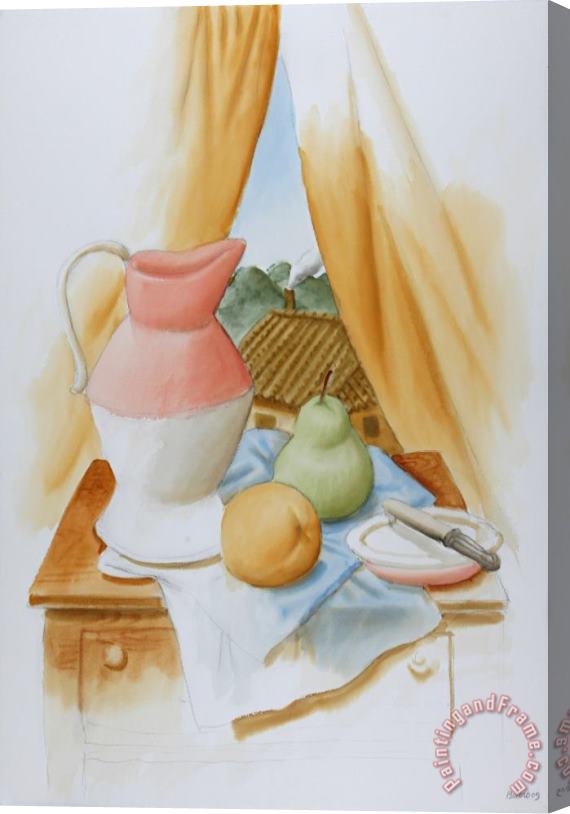 Fernando Botero Still Life, 2009 Stretched Canvas Painting / Canvas Art