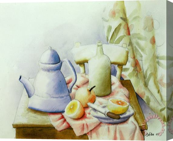 Fernando Botero Still Life with Coffee Pot, 2004 Stretched Canvas Painting / Canvas Art